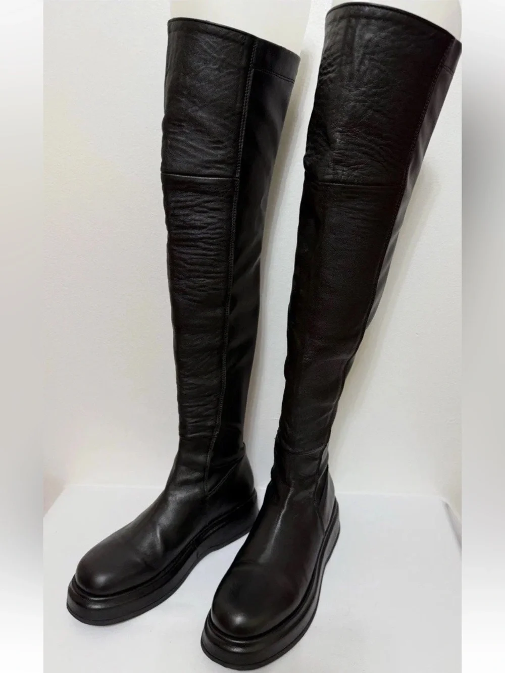 40 US 9.5 Italy 🇮🇹 Leonardo Principi Women Ovine Leather Blend Knee High Boot